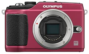 【中古-非常に良い】OLYMPUS ミラーレス一眼 PEN E-PL2 ボディ レッド E-PL2 BODY RED