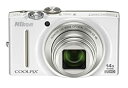 【中古】Nikon デジタルカメラ COOLPIX (クールピクス) S8200 ナチュラルホワイト S8200WH