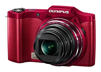 【中古-非常に良い】OLYMPUS デジタルカメラ SZ-14 1400万画素 光学24倍ズーム 3Dフォト機能 レッド SZ..