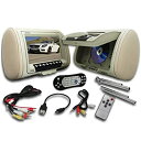 【中古-非常に良い】Absolute DPH-980PKGC 9.5-Inch Headrest Pillow Monitor with DVD Player USB/SD/MMC Ready, Pair (Cream) by Absolute