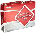 【未使用】【中古】Wilson(ウイルソン) ゴルフボール プロスタッフFS 1ダース(12個入り)