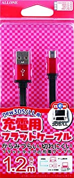 【中古】new3DS/new3DSLL/3DS/3DSLL 用アルミフラットケ-ブル レッド ALG-N3DAFR