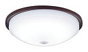 【中古】パナソニック LEDシーリングライト 人感センサー付 20形 昼白色 ウォールナット調 LGBC81042LE1