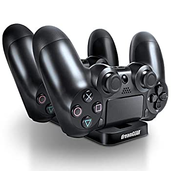 【中古】dreamGEAR PS4デュアルパワードック ブラック