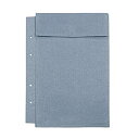 【未使用】【中古】ウチダ 布製図面袋 A4規格 4穴ハトメ無 3cmマチツキ 014-0170