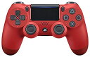 【中古】【純正品】ワイヤレスコントローラー (DUALSHOCK 4) マグマ・レッド (CUH-ZCT2J11)