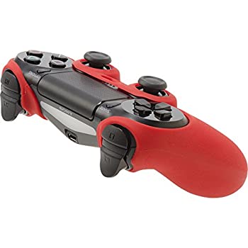 【中古-非常に良い】CYBER ・ コントローラーシリコンカバー HIGH GRIP ( PS4 用) レッド