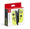 【中古】【任天堂純正品】Joy-Con (L)/(R) ネオンイエロー