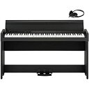 【中古-非常に良い】KORG コルグ 電子ピアノ 88鍵盤 C1 Air BK ブラック 黒 温かみを感じる木製 純正ヘッドフォンとペダルが付属