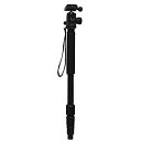 【中古】Fotopro 一脚 NGA-54 4段 中型 自由雲台 脚径25mm アルミ製 ブラック 816863