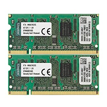 【未使用】【中古】キングストン Kingston メモリ DDR2 2GB (1GB×2枚) KTA-MB667K2/2G 永久保証