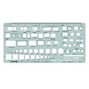 【中古-非常に良い】ドラパス テンプレート E506 インテリアレイアウト定規 1:50B 31506