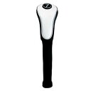 【未使用】【中古】ライト(LITE) エクセル フェアウェイウッド ショート(7)(9)用 ヘッドカバー ホワイト H-85 (020)