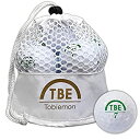 【未使用】【中古】TOBIEMON(トビエモン) ゴルフボール 公認球 2ピース 1ダース(12個入り) ホワイト メッシュバック入り TBM-2MBW