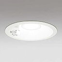 【未使用】【中古】オーデリック(工事必要)LEDエクステリアダウンライト(軒下用) 白熱灯60W相当 人感センサ付 OD261850
