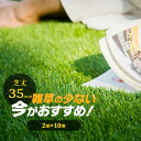 人工芝 ロール 2m×10m 1m×10m 1m×5m芝丈35mm ピン47万本/平米高密度 ピン33万本/平米 42本つき 4色立体感 透水穴つき リアル ふ...