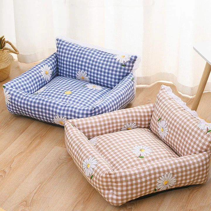 ペットベッド 猫 犬 春 夏 可愛い 花柄 チェック柄 四季兼用 春 秋 小型犬 中型犬 大型犬 秋用 冬用 犬用 猫用 中型犬 ペット 寝具 猫用ベッド 犬用ベッド ペット用ベッド 猫犬兼用 秋冬用 猫ベッド 犬ベッド 犬猫用品のサムネイル