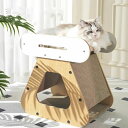 【P20限定!】天然シザル製 スタンド型爪とぎ器&猫ハウス一体型 高耐久 無屑脱落 ソファー防止 省スペース猫用品