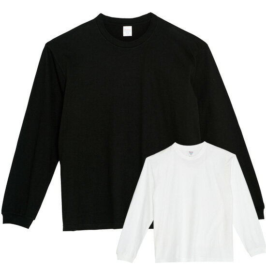 長袖Tシャツ ロンT Printstar 5.6ozヘビーウェイトビッグロングスリーブTシャツS-XLサイズ/白/黒【1000114】