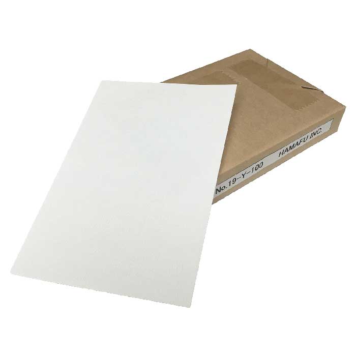NO.19Y-100 表面加工両面無地ハガキ ボス雪 （100mm X 148mm) 130kg 【100枚】