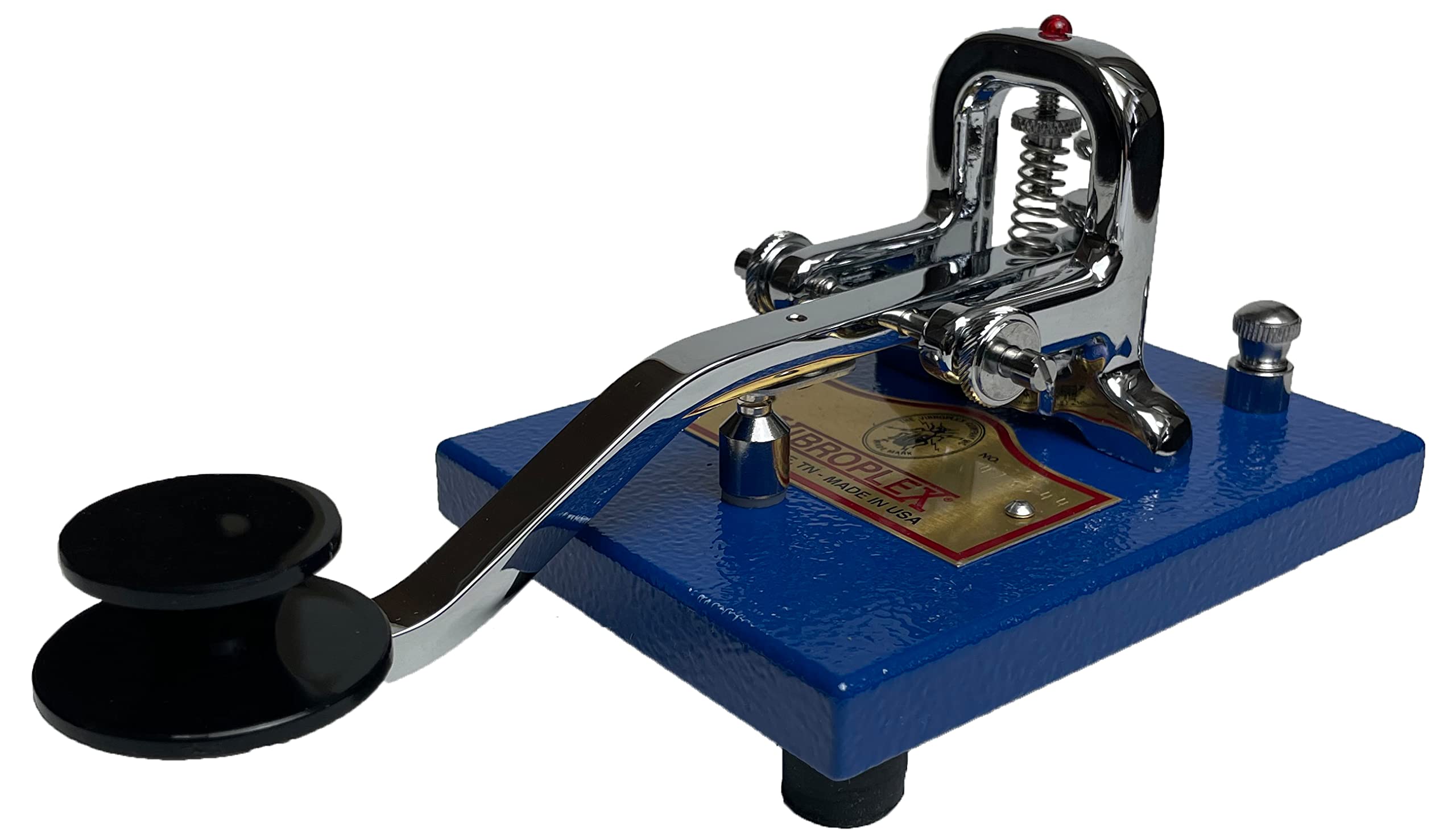 VIBROPLEX バイブロプレックス BLUE STRAIGHT KEY STANDARD ブルー ストレートキー スタンダード 縦振電鍵 アマチュア無線 電信 CW モールス信号 送料無料