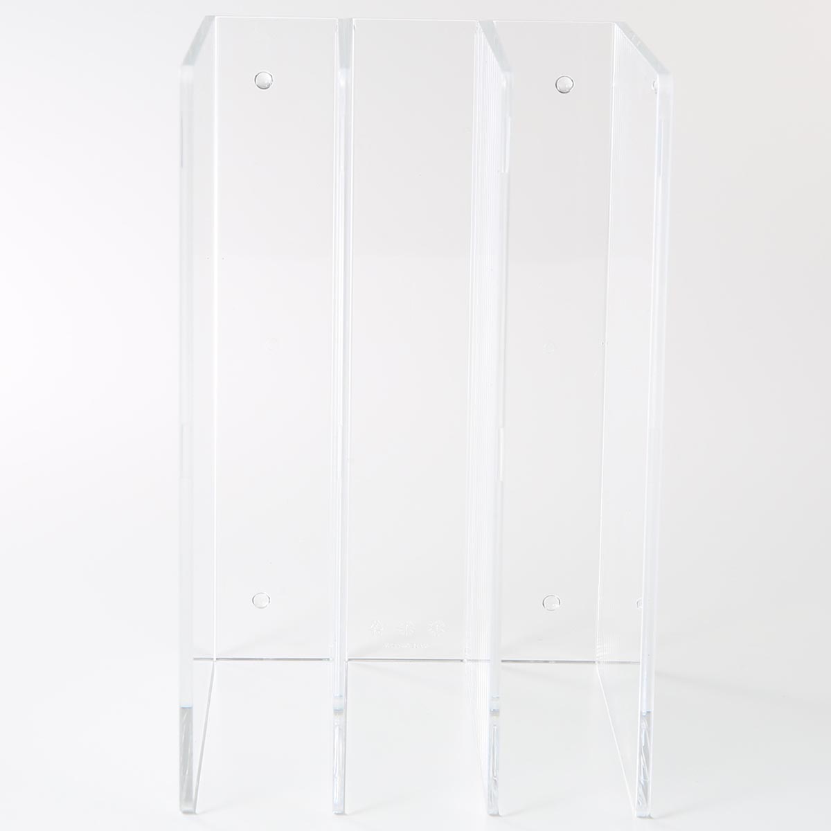 アクリル仕切りスタンド 3仕切り・約13．3×21×16cm