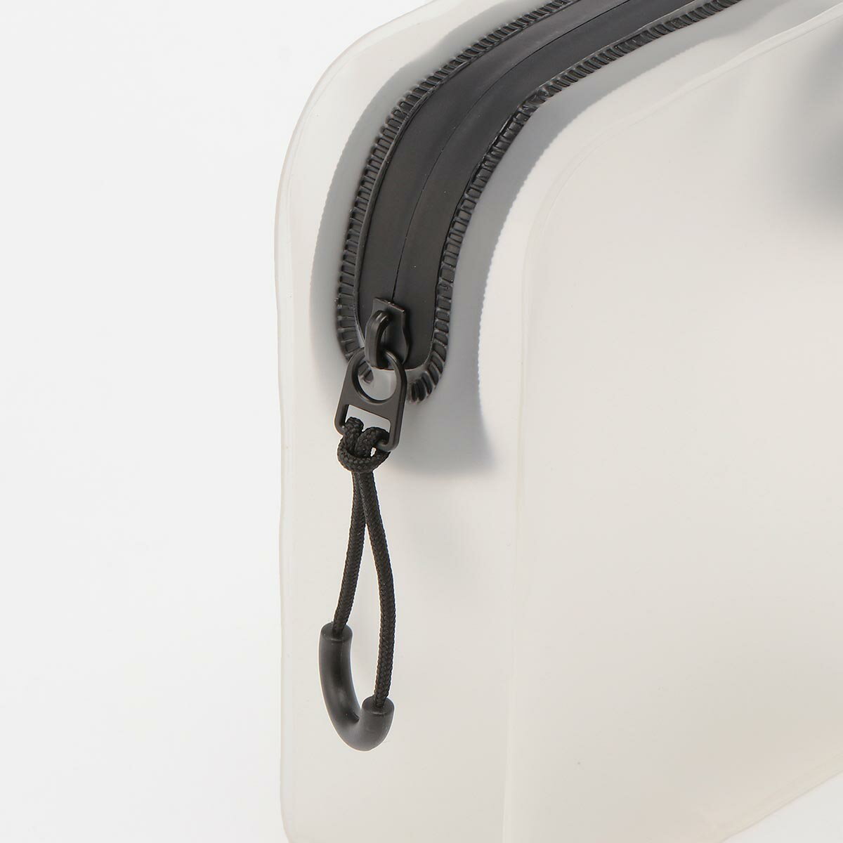 TPU自立するポーチ・S 白・約12×9×4cm