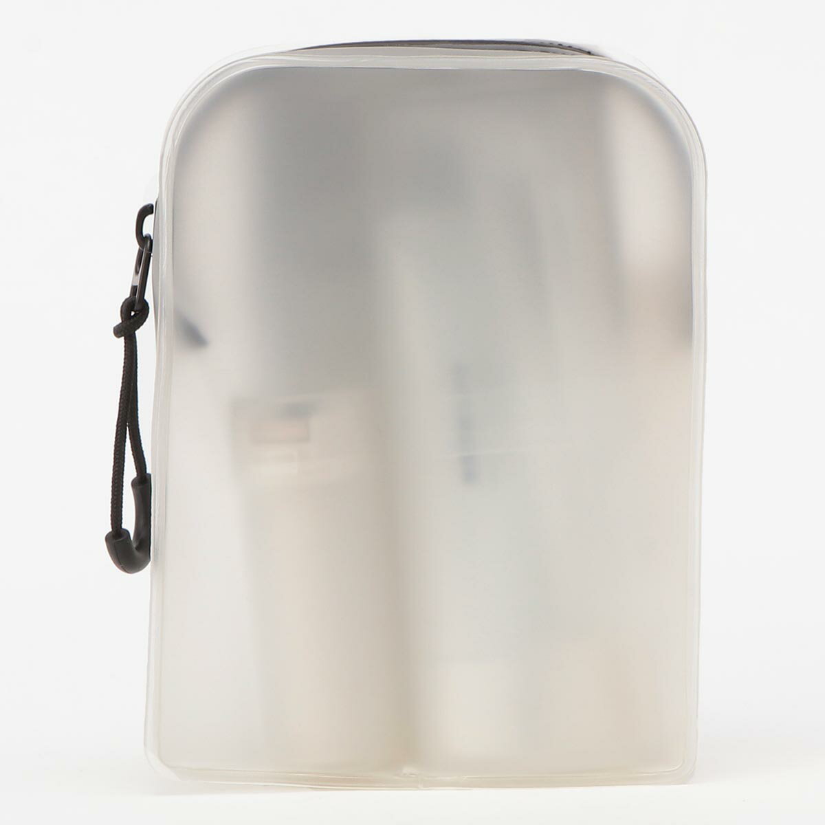 TPU自立するポーチ・S 白・約12×9×4cm