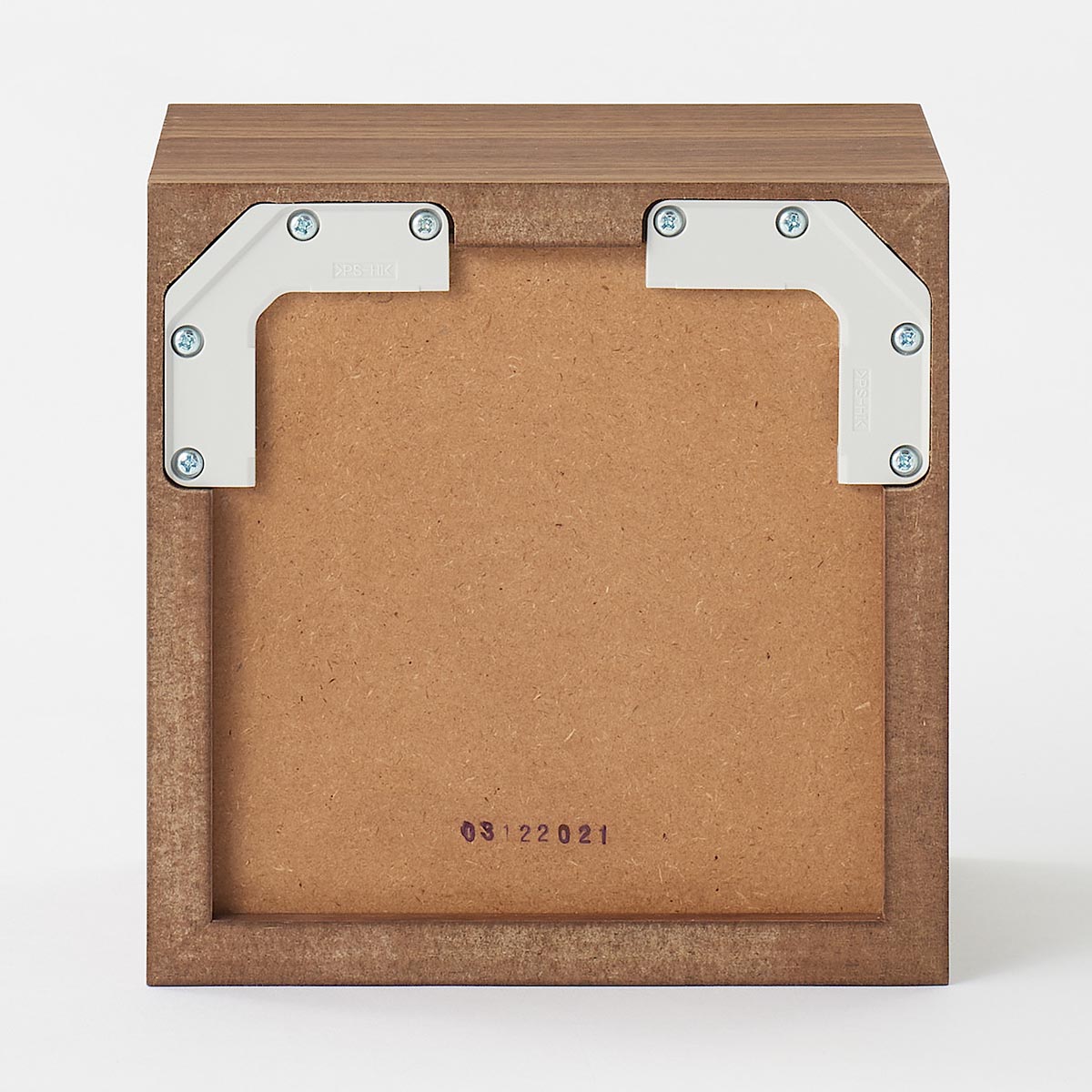 壁に付けられる家具箱 ウォールナット材突板 1マス 19cm