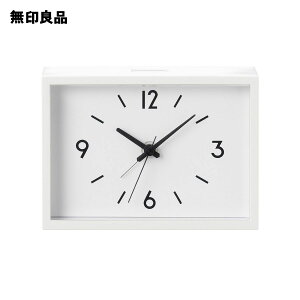 【無印良品 公式】駅の時計・アラームクロック・アイボリー 型番：MJ‐ACJS1