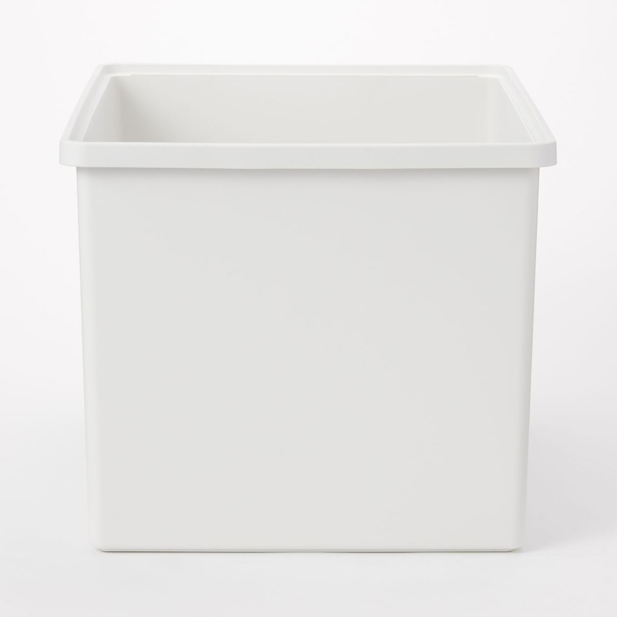 【無印良品 公式】ポリプロピレン収納ボックス・ワイド・深・ホワイトグレー 幅50．5×奥行37×高さ31．5cm