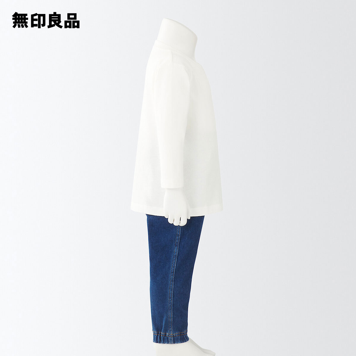【無印良品公式】天竺編み長袖Tシャツ(ベビー)
