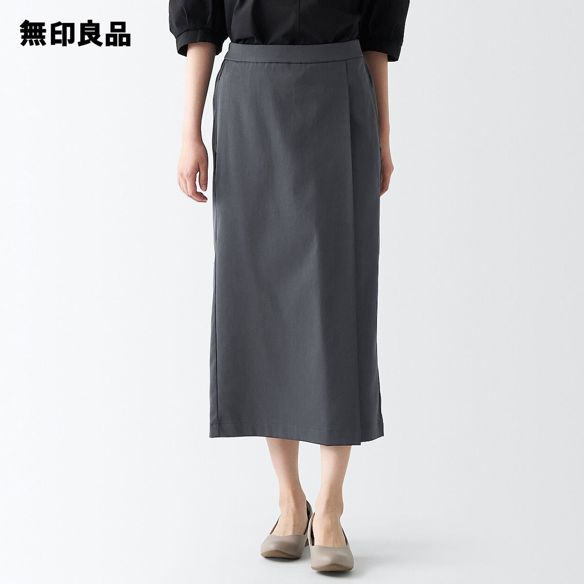 【無印良品 公式】再生ポリエステルタックスカート（婦人）のサムネイル