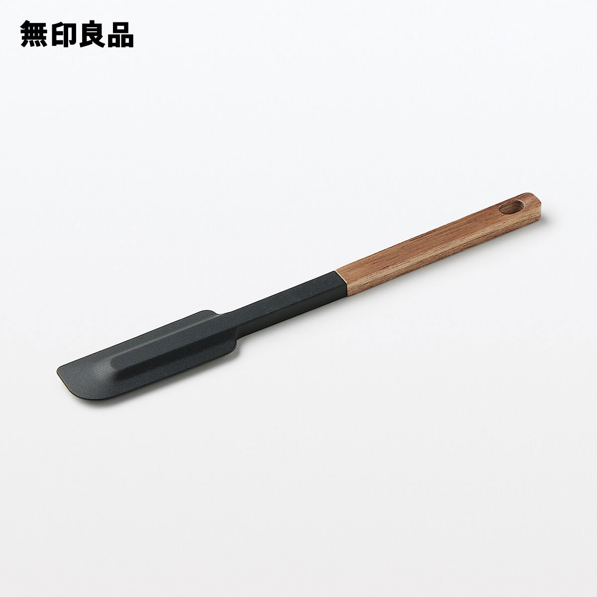 木柄　シリコーン　スリムスパチュラ・約長さ23cm