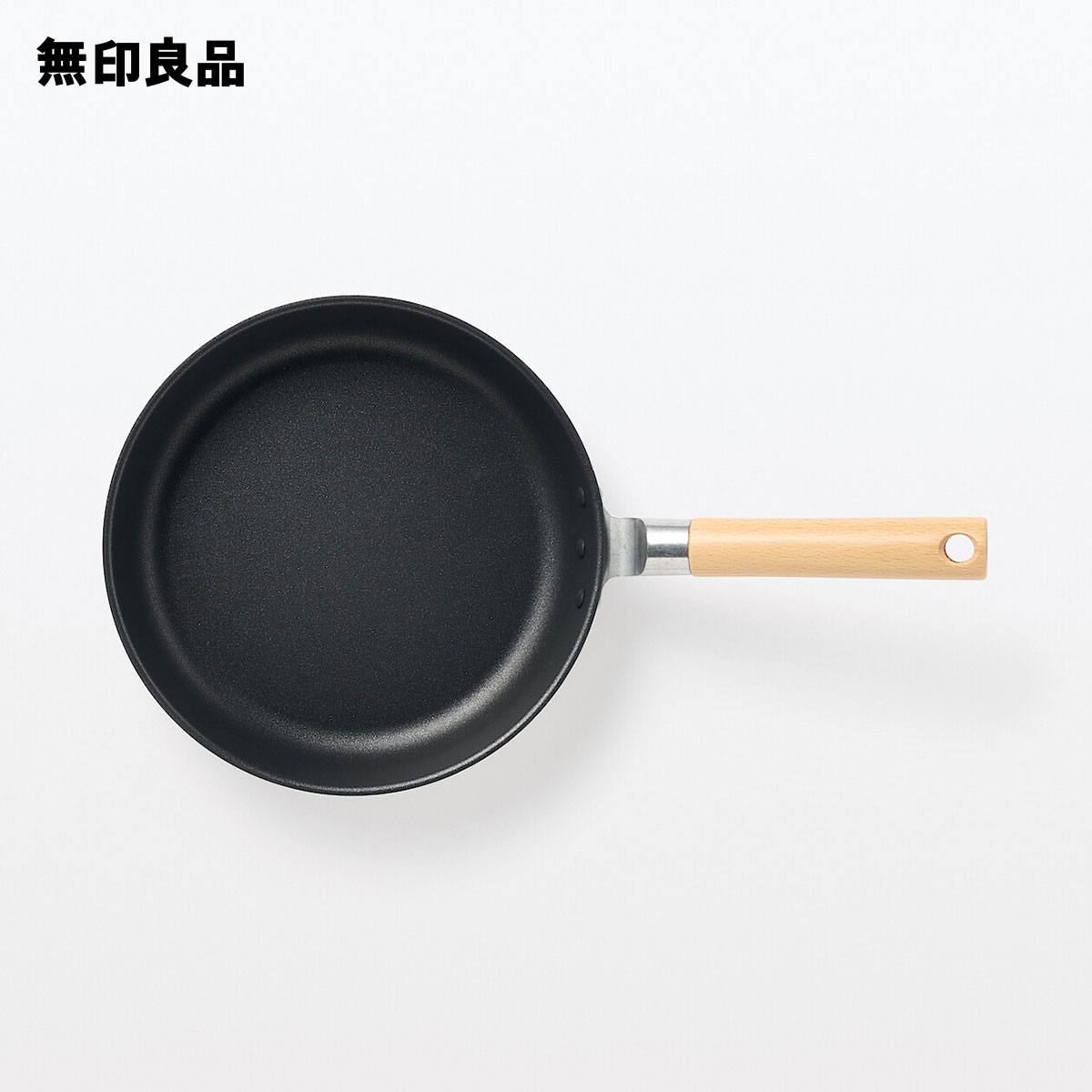 焼き面が広い こびりつきにくいフライパン 浅型IH対応／約直径24cm