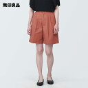 【無印良品 公式】婦人 ストレッチタックハーフパンツ