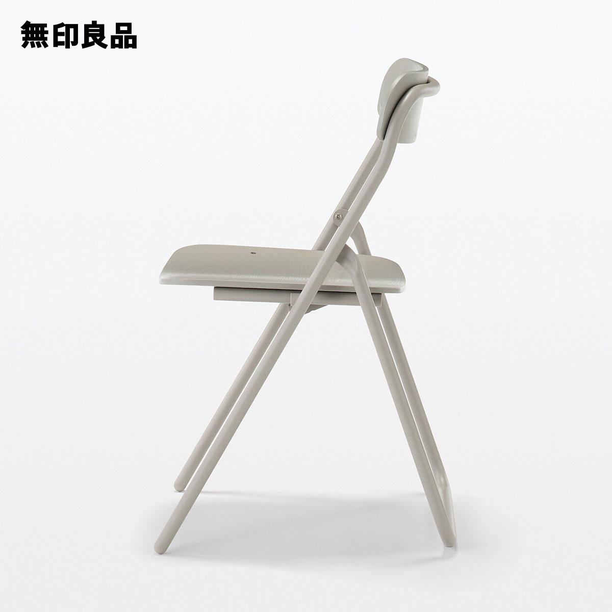 スチールパイプ折りたたみチェア板座・幅45×奥行50×高さ79cm