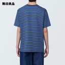 【無印良品 公式】紳士 天竺編みクルーネック半袖Tシャツ（ボーダー） 2