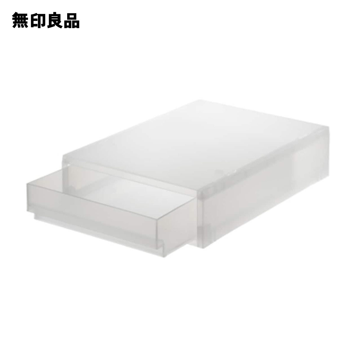 ポリプロピレン　小物収納ケース　小・約幅26x奥行37x高さ9cm