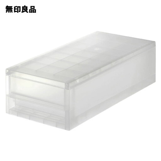 無印良品のポリプロピレン 収納ストッカー 追加用 小・約幅18×奥行40×高さ11cm 収納ボックス(リビング収納)