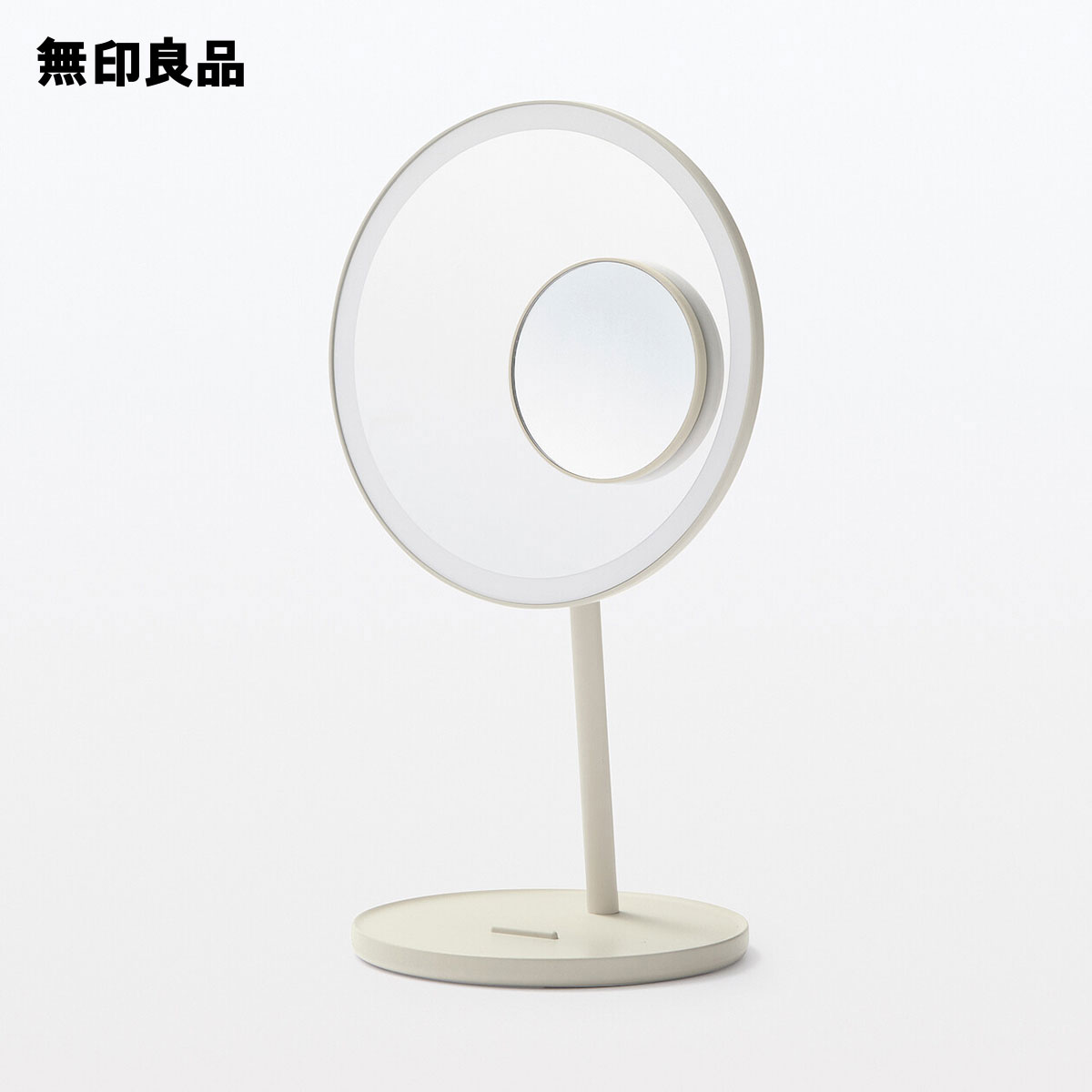 コードレスLEDライト付ミラー・5倍拡大鏡付／MJ−LMR1