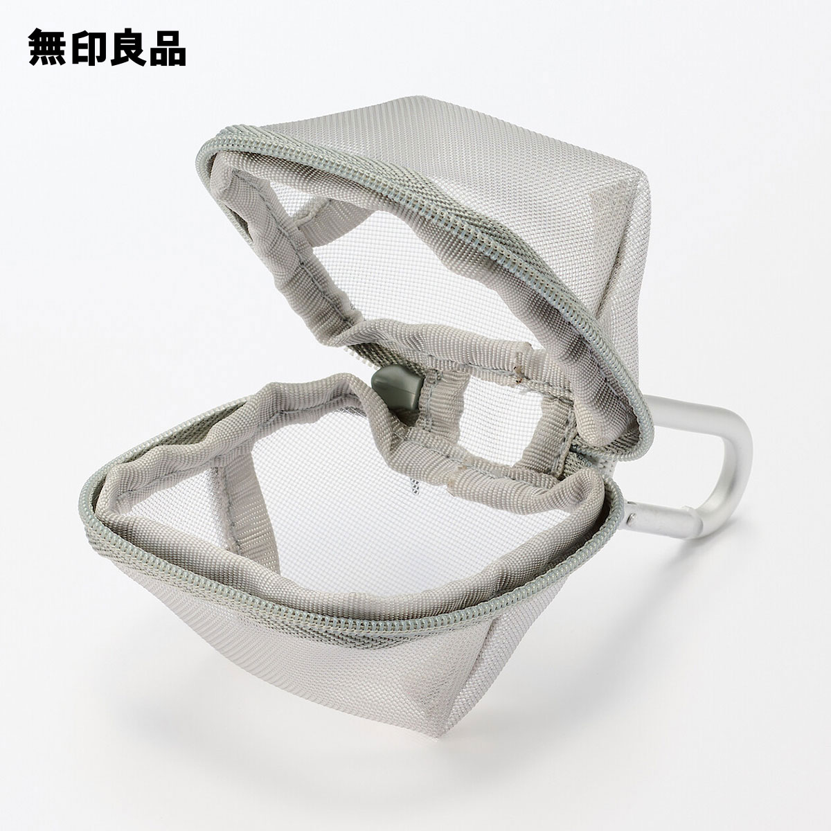 ナイロンメッシュ　コンパクトポーチ・約7×6cm