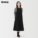 【無印良品 公式】婦人 乾きやすい ブロードスリーブレスワンピース