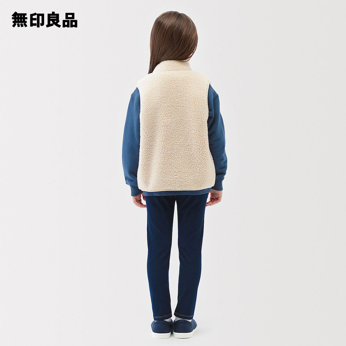 キッズ　ボアフリースベスト【無印良品 公式】 3