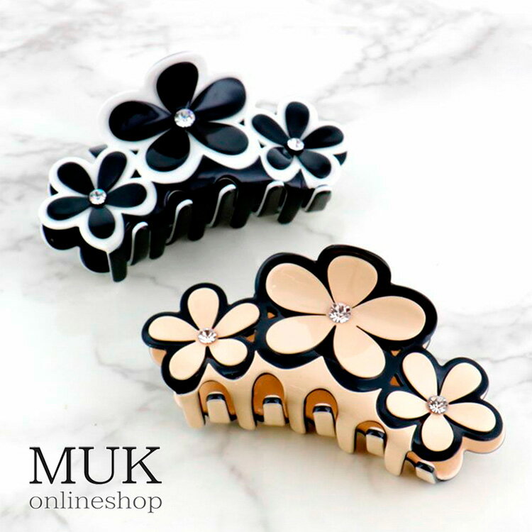 ヘアクリップ バンス クリップ バンスクリップ 【34】 花 フラワー まとめ髪 すっきり muk プレゼント ギフト クリスマスプレゼント