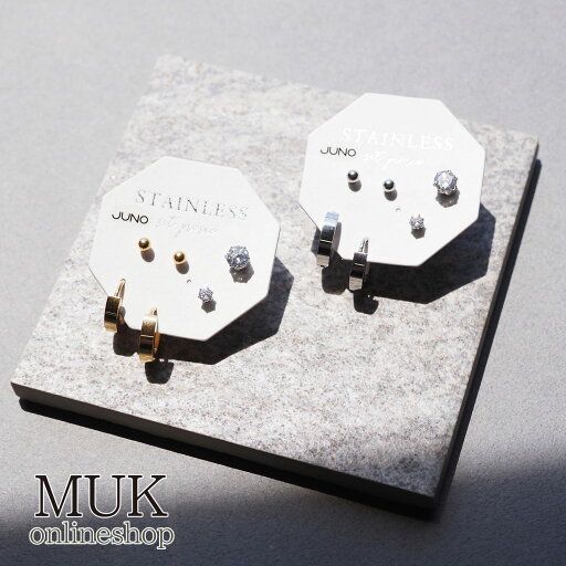 ピアス ステンレスピアス メタル ストーン ゴールド シルバー フープ セットピアス muk プレゼント ギフト ピアス ステンレスピアス メタル ストーン ゴールド シルバー フープ セットピアス muk プレゼント ギフト