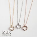 ネックレス プチペンダント プチペン ペンダント ハート heart はーと キュービックジルコニア 金属アレルギー ニッケルフリー 日本製 madeinjapan シンプル ゴールド シルバー ピンクゴールド