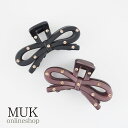 ヘアクリップ バンスクリップ バンス クリップ リボン Ribbon ドットラインリボンバンスクリップ