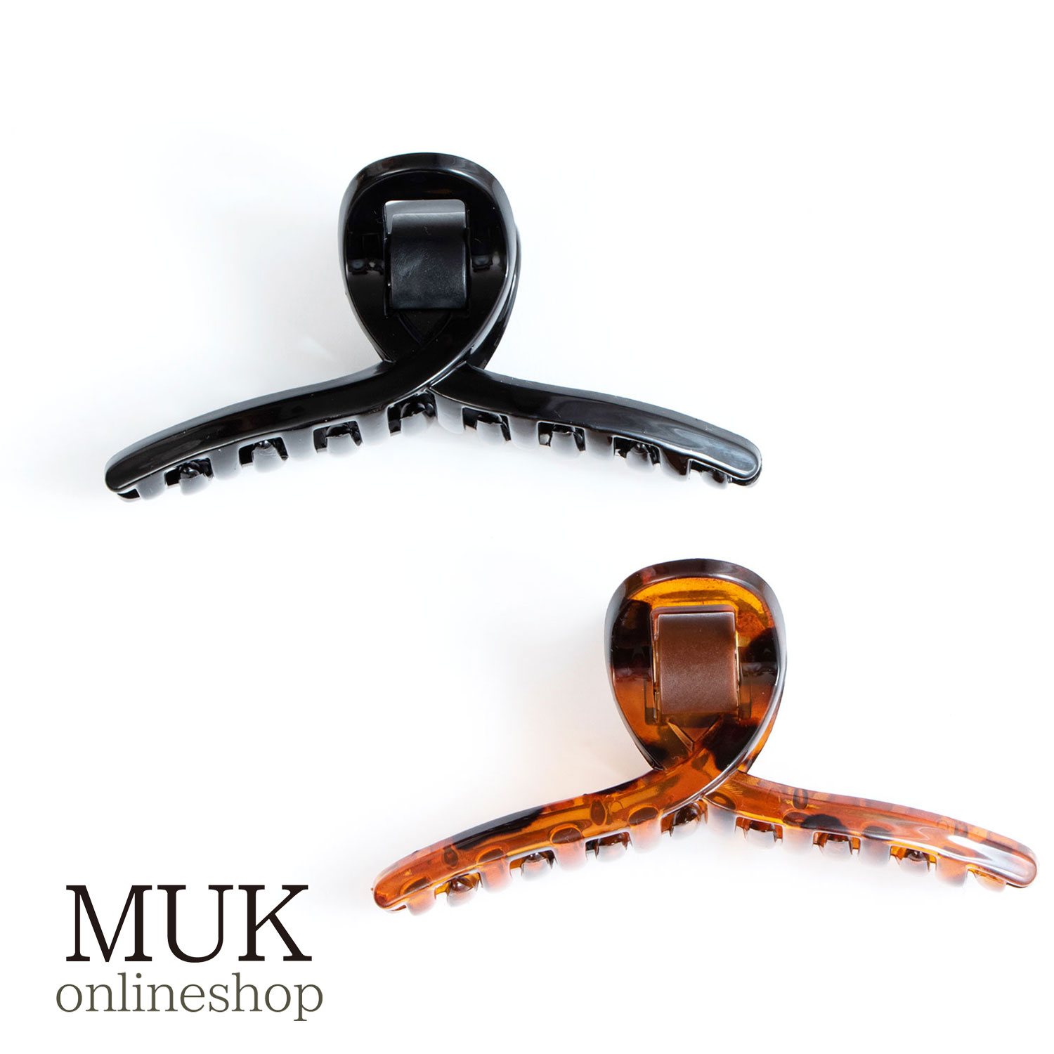 ヘアクリップ バンスクリップ バンス くるりん ブラック ブラウン 金属不使用 シンプル muk プレゼント ギフト クリスマスプレゼント