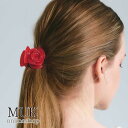 バレエコア バラ 薔薇 ばら ローズ Rose ヘアクリップ バンスクリップ バンス クリップ シンプル 黒 赤 白 レッド ブラック アイボリー ローズアセテートバンスクリップ